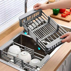 Over The Sink Expandable Drainer Rack