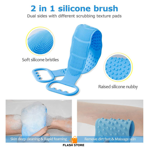 Ultimate Silicone Shower Scrubber Belt for Smooth Skin