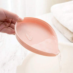 Leaf Shaped Soap Holder With Drain Tray