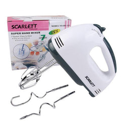 Super Electric Hand Mixer Beater - Scarlet