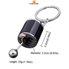 Key Ring 6 Speed Gear Shift Keychain (Pack Of 02)