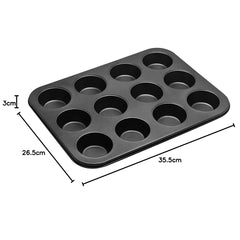 12 Molds Muffin And Cupcake Tray