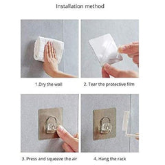 Shampoo & Sanitizer Adhesive Sticky Holder Pack Of 3Pc