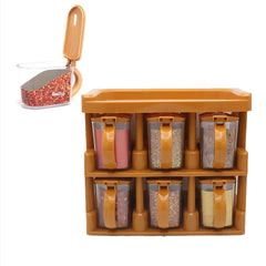 Master Chef Spice Rack With 6 Jars Set