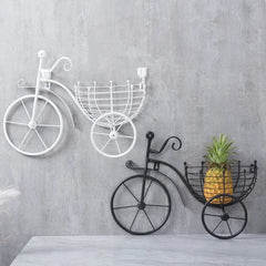 Bicycle Design Wall Basket For Home Decoration