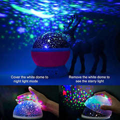 Projector Night Lamp Rotating Stars