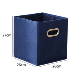 Foldable Storage Cube Bin With Handle