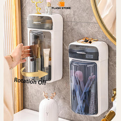 Rotating Wall Mounted Cosmetic Organizer