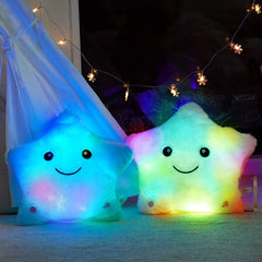 Soft Star Pillow With Glowing LED Light