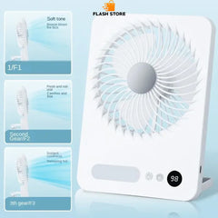 Slim Foldable LED Fan