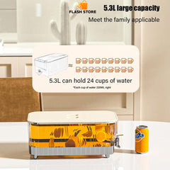 5.3L Cold Drink Dispenser with Faucet and Lid