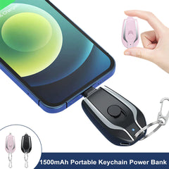 Portable Keychain Charger With Type-C - Fast Charging Bank