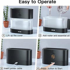 New Stylish Electric Air Flame Humidifier