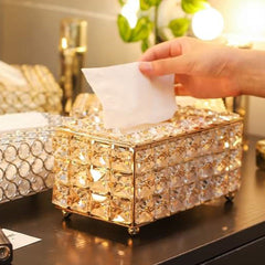 Crystal Glass Tissue Box