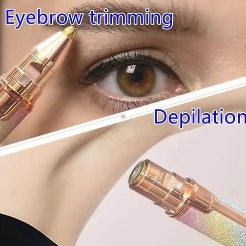 Facial Beauty - 2 In 1 Eyebrow Trimmer + Body Facial Hair Remover