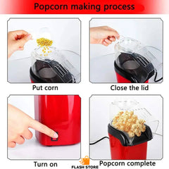 Electric Popcorn Maker Hot Air Popper