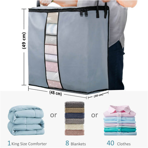 Blanket Cloth Bag Grey Pack Of 4