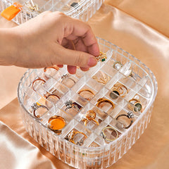 3-Layer Transparent Ring Organizer