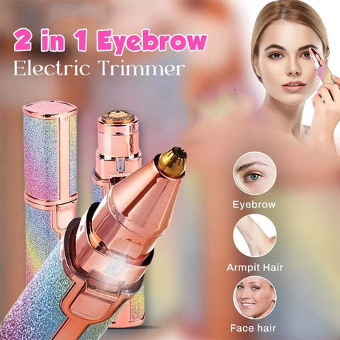 Facial Beauty - 2 In 1 Eyebrow Trimmer + Body Facial Hair Remover