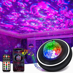 Portable Galaxy Light Projector with Bluetooth Music Speaker