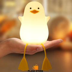 Rechargeable Silicone USB Cute Duck LED Night Lamp