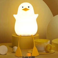 Rechargeable Silicone USB Cute Duck LED Night Lamp