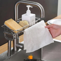 Sink Faucet Storage Rack Stainless Steel