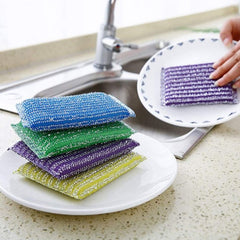 4pcs Soft Sponge Scrubber Pads