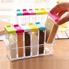 Colorful Spice Containers (6-Pack)