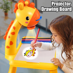 LED Children Projector Drawing Board Montessori Desk