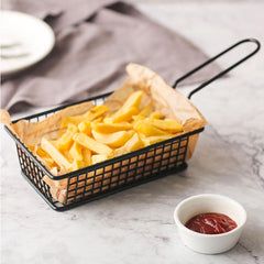 FlashFry - The Compact Stainless Steel Mini Fry Basket.