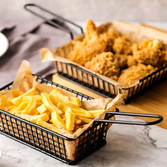 FlashFry - The Compact Stainless Steel Mini Fry Basket.