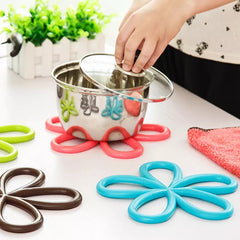 2 Pc Silicone Flower Pot Stand Heat Resistant