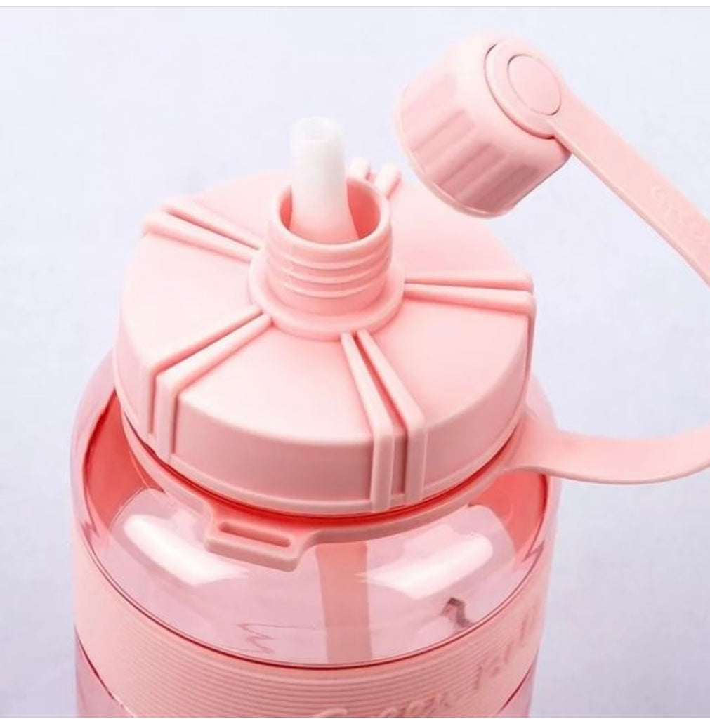 Drinking Water Bottle With Straw 1500ML – Flashstore.pk