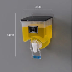 Flashstore Wall Mounted Oil Bottle & Vinegar Dispenser