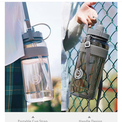 Drinking Water Bottle With Straw 1500ML