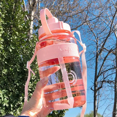 Drinking Water Bottle With Straw 1500ML