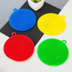 Multi-Purpose Silicon Dish Sponge, Kitchen Cleaning Scrubber, Silicone Dish Scrubber