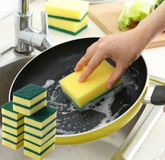 6-Pack Dual-Sided Dishwashing Sponge