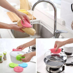 Multi-Purpose Silicon Dish Sponge, Kitchen Cleaning Scrubber, Silicone Dish Scrubber