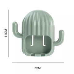 Wall Toothbrush Holder Cactus Shape