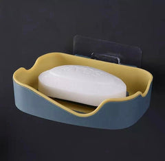 Self Adhesive Double Layer Soap Holder, Bathroom Wall Hanging Soap Box