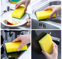 6-Pack Dual-Sided Dishwashing Sponge