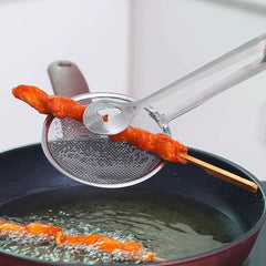 2 in 1 Frying Kitchen Tong with Strainer by Flashstore.pk